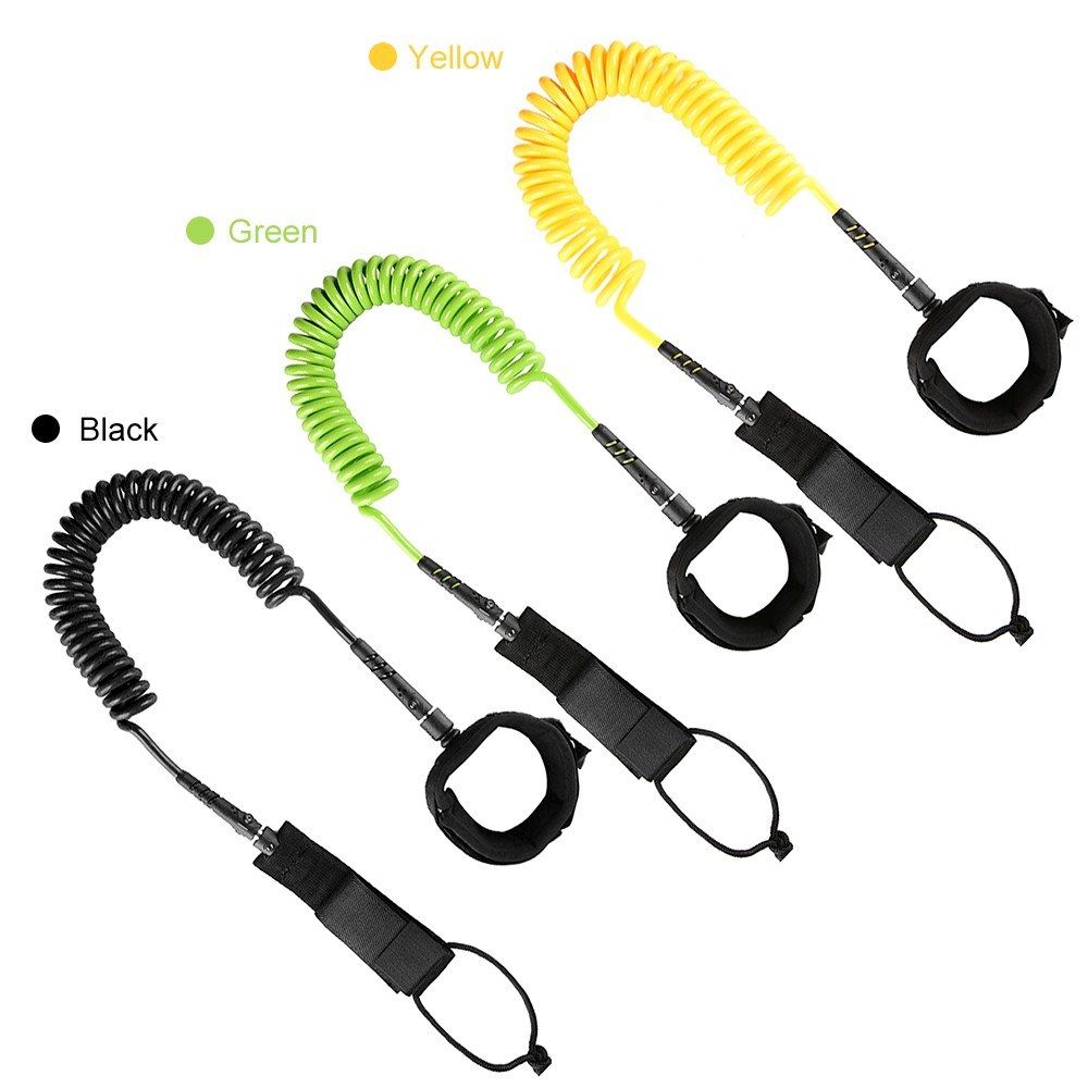 SUP Leash 10 Foot Elastic Coiled Stand Up Paddle Board