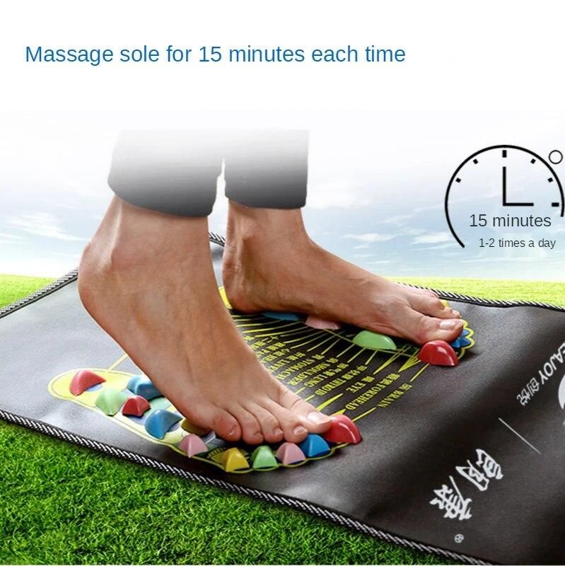 Super Pain Version Acupoint Silicone Foot Pad Coussin De Pied Finger Pressure Board Walking Blanket Foot Massage Pad