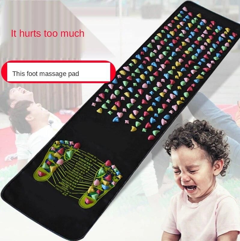 Super Pain Version Acupoint Silicone Foot Pad Coussin De Pied Finger Pressure Board Walking Blanket Foot Massage Pad