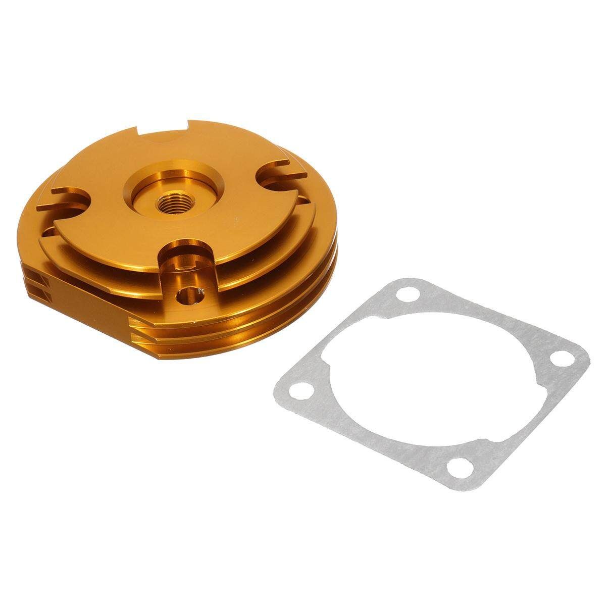 2 Stroke Engine Motorized Bike Cylinder Head + Gasket For 49cc 60cc 66cc 80cc #Blue Yellow