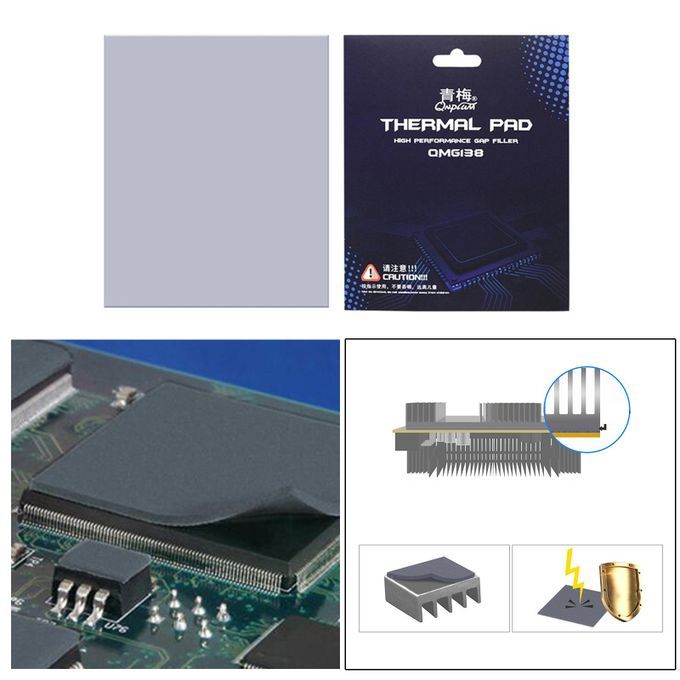 Silicone Thermal Pad 120x120x1mm For CPU Coolers GPU/CPU Professional