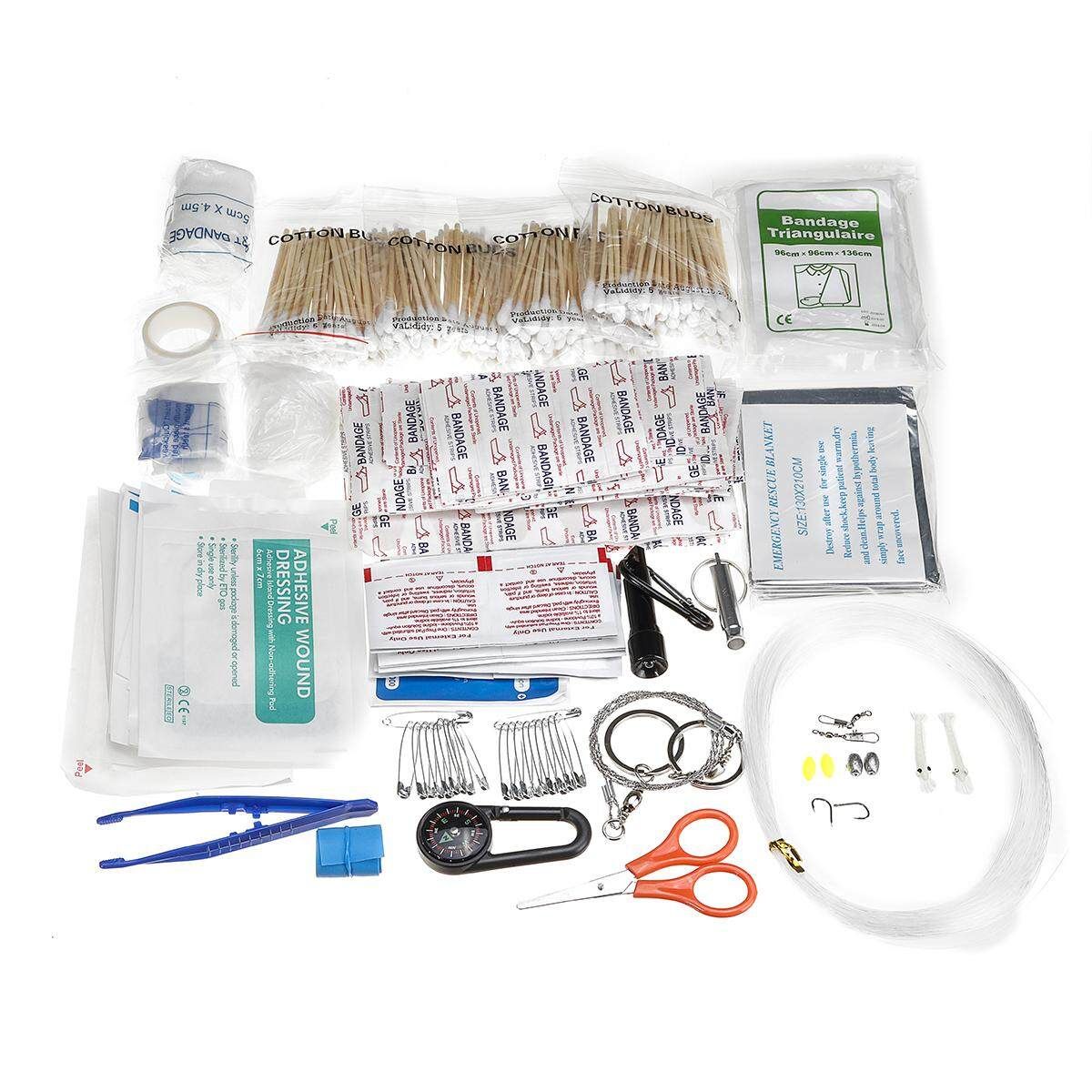 430PCS Outdoor Emergency Survival Kit Gear For Home Travel Office Car Camping Hiking Sport