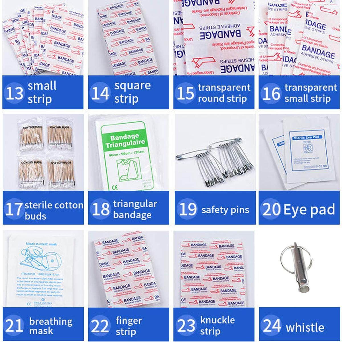430PCS Outdoor Emergency Survival Kit Gear For Home Travel Office Car Camping Hiking Sport