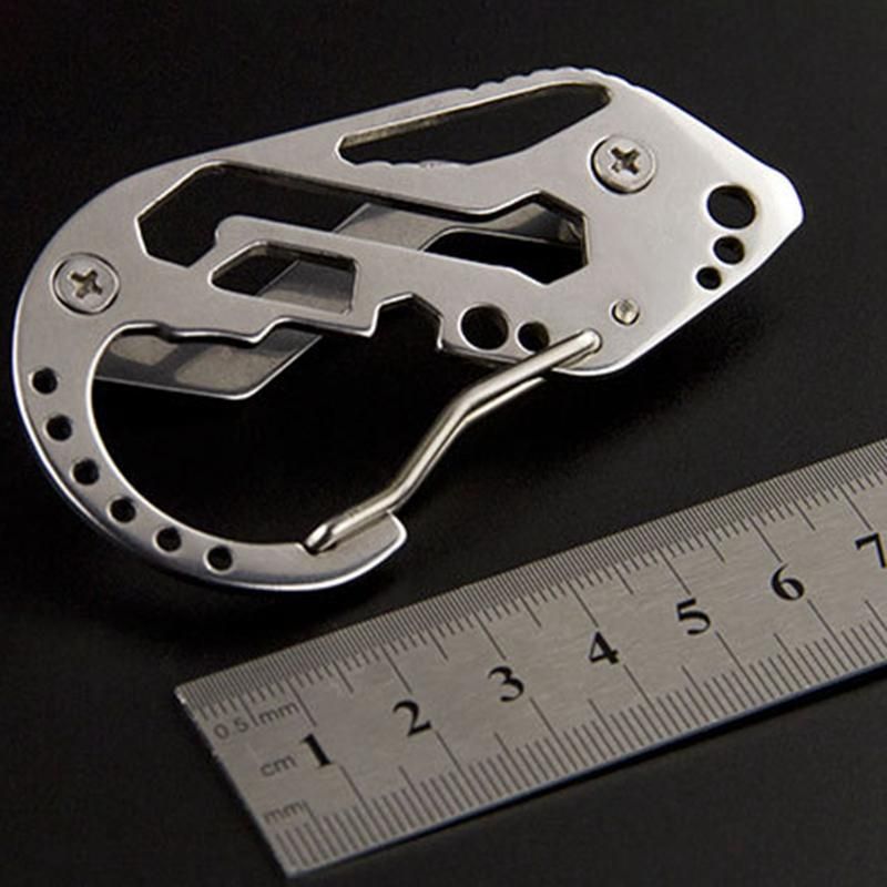 Multitool Carabiner Stainless Steel Multitool Keychain EDC