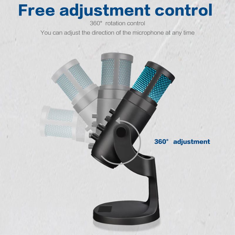 RGB USB Condenser Microphone For Gaming,Meeting