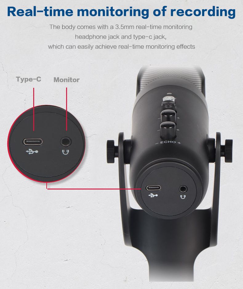 RGB USB Condenser Microphone For Gaming,Meeting