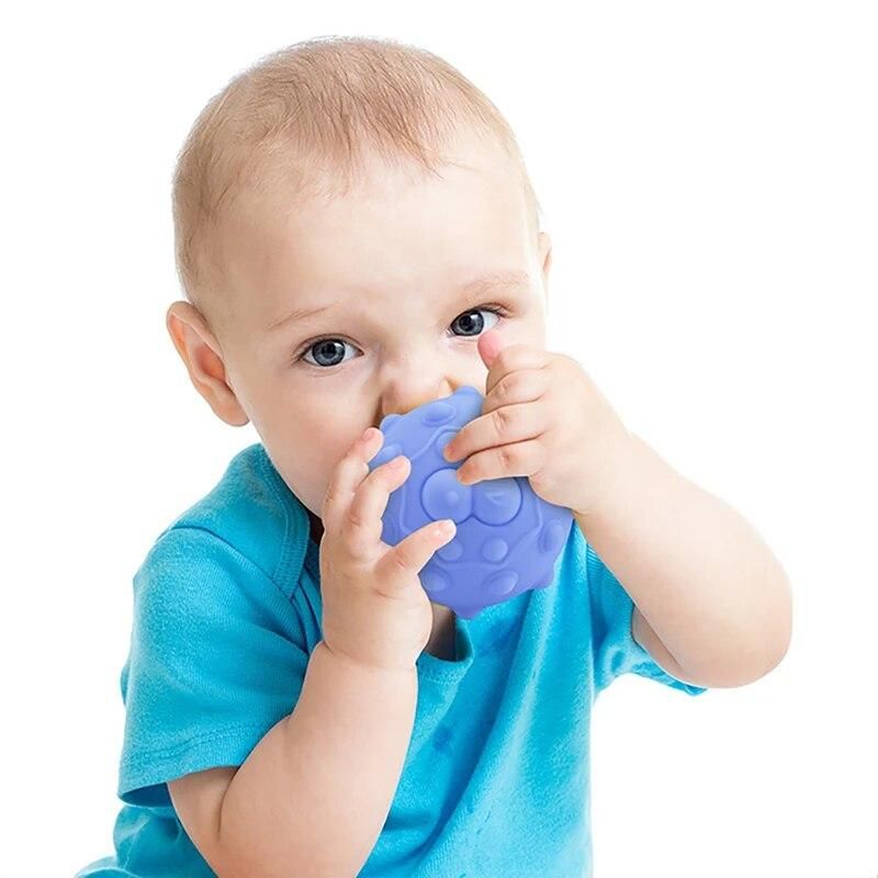 6pcs Baby Teether Rattle Toy Soft Ball Sound Mobile Cot Child 0-12 Bath Spray Water Kid Education Bed Bell Newborn Weep Stroller