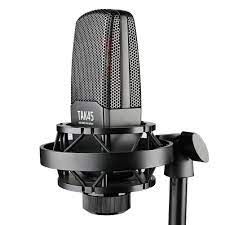 Recording Microphone With 34mm Large Gold Plated Diaphragm, TAK45 XLR Condenser Microphone, Shock Mount, And Windscreen For Studio Broadcasting Stage Performance Instrument Recording