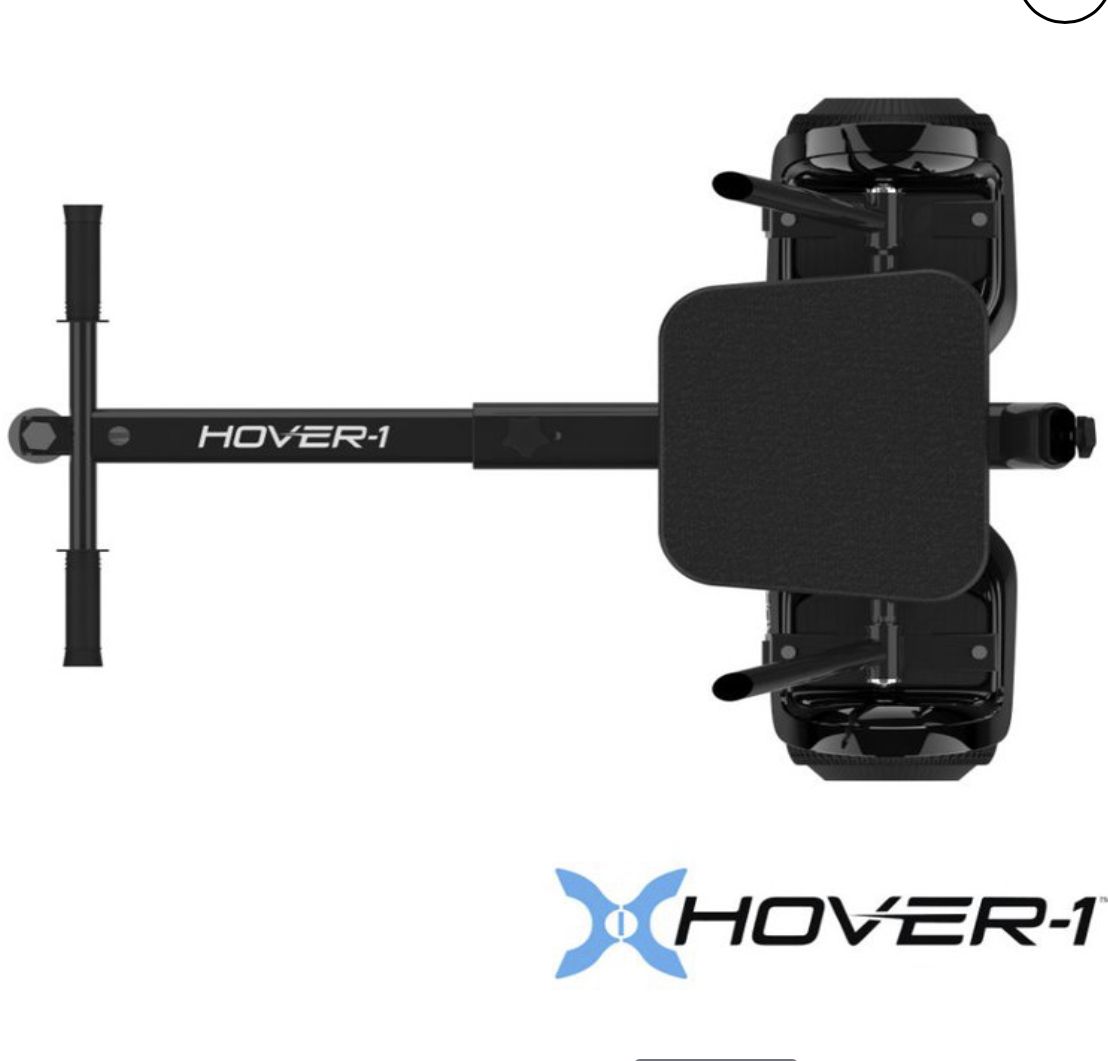 Hover-1 All-Star Hoverboard & Go-Kart Attachment Combo, Black With LED Multi-Color Wheel Board Lights, 6.5? Board Tires, Hand-Operated Real-Wheel Drive, Adjustable Seat And Frame, Up To 220lbs., 7 Mph