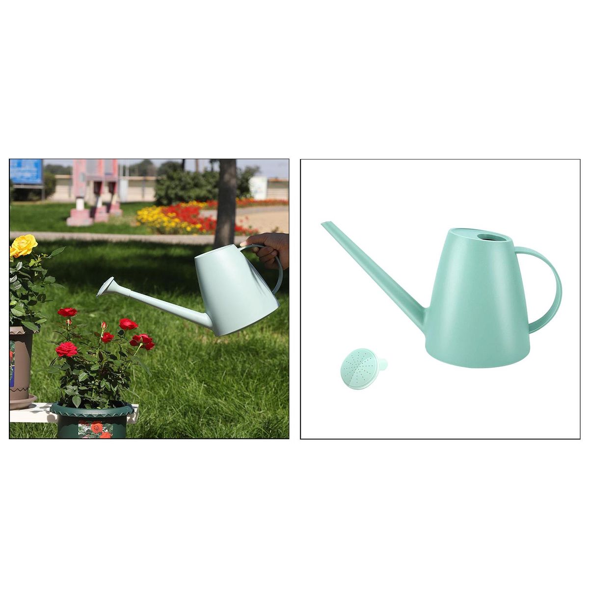 1.8L Watering   Long  With Detachable Nozzle Green
