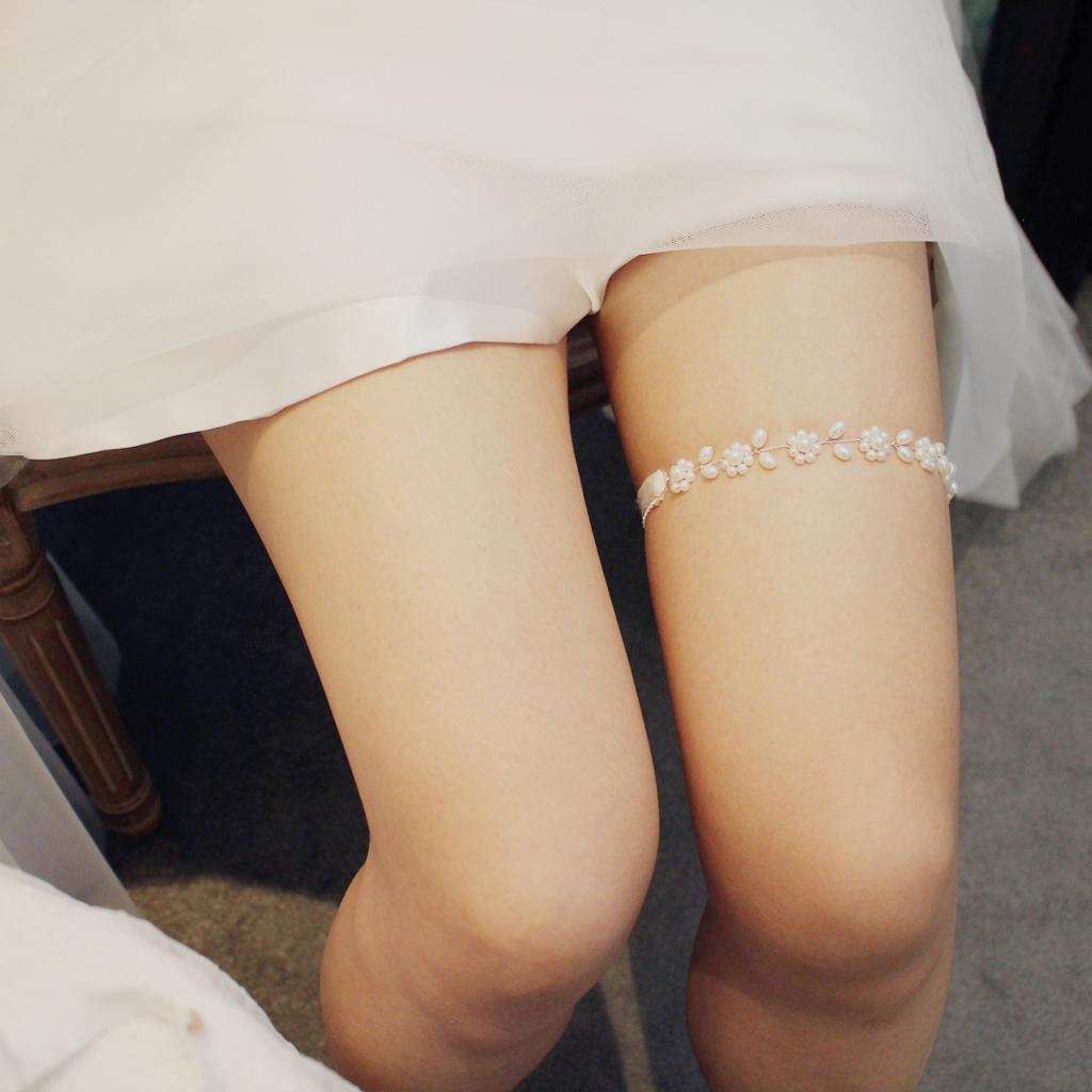 Pearls Garters For Bride Wedding Garter With Elastic Band Bridal
