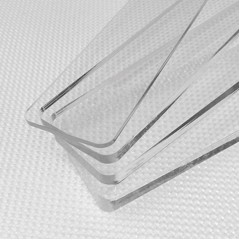 2Pcs Measuring Dough Strip Rectangle Transparent Acrylic