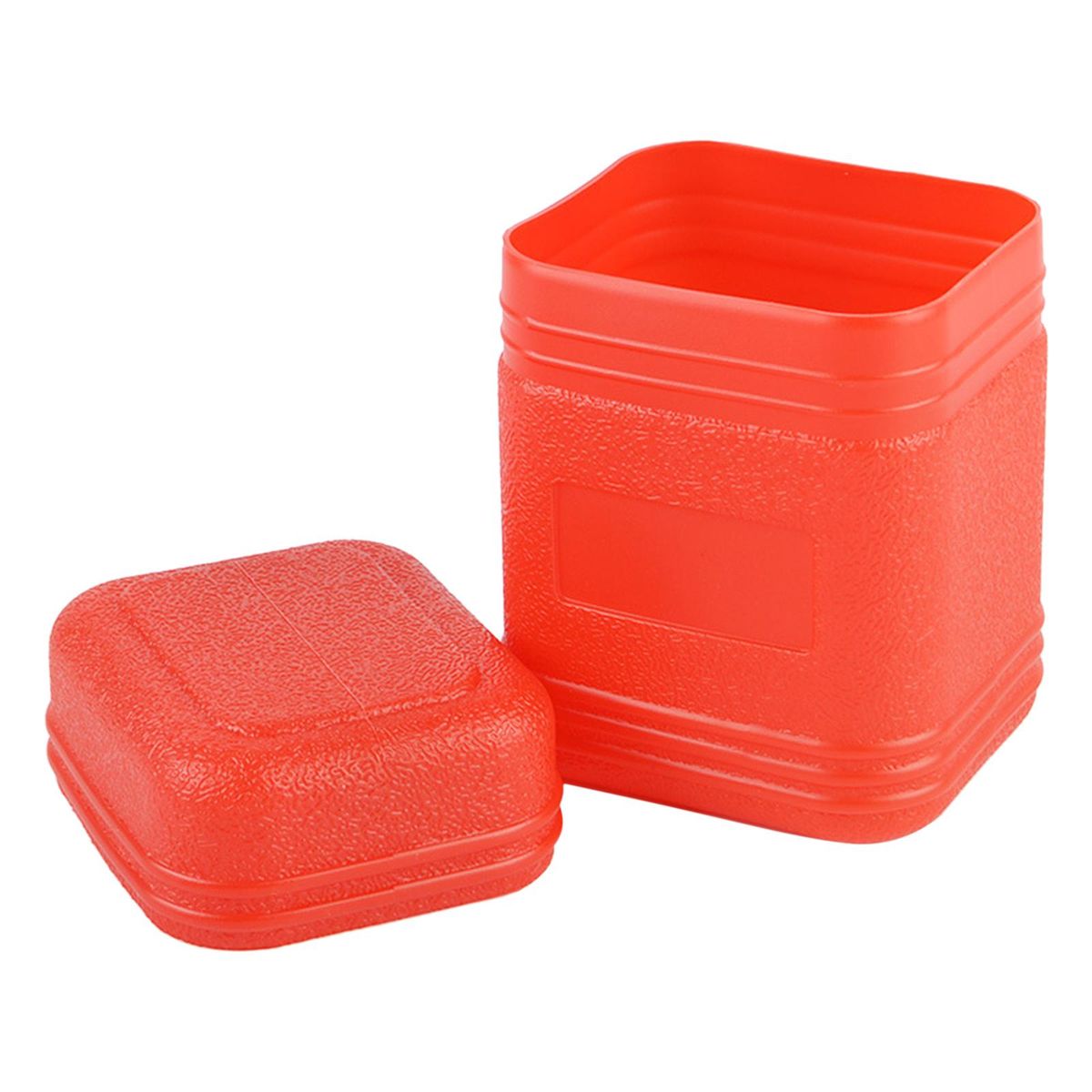 Heavy Duty Camping Stove Storage Box Outdoor Plastic Red11.7x7.2x8.5cm