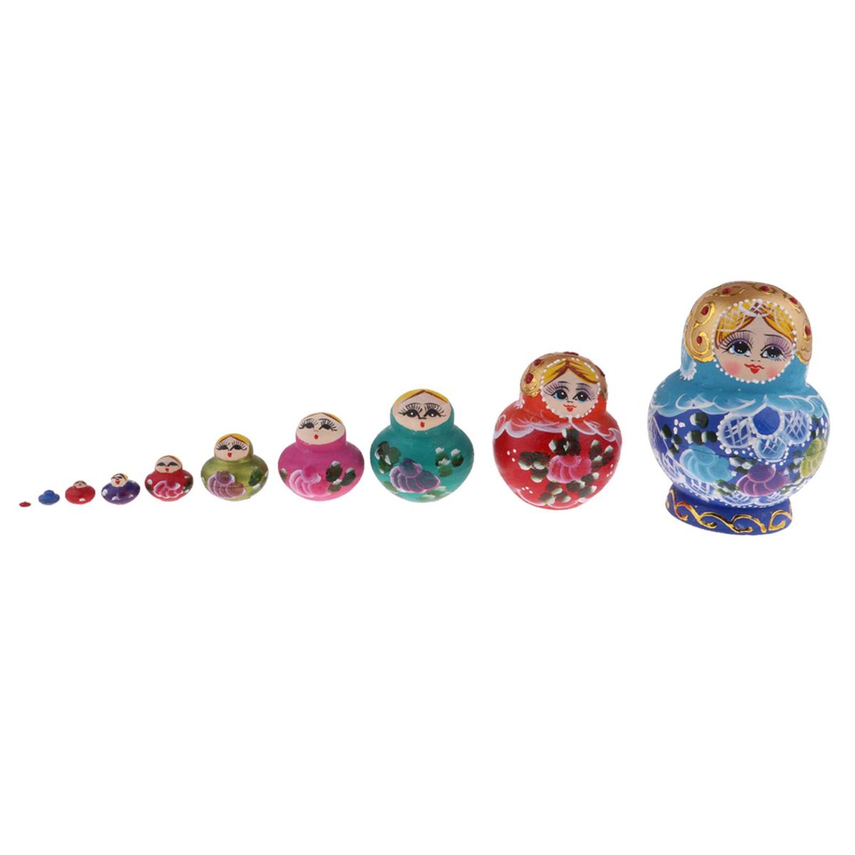 Girls Printed 10PCS Russian Matryoshka Nesting