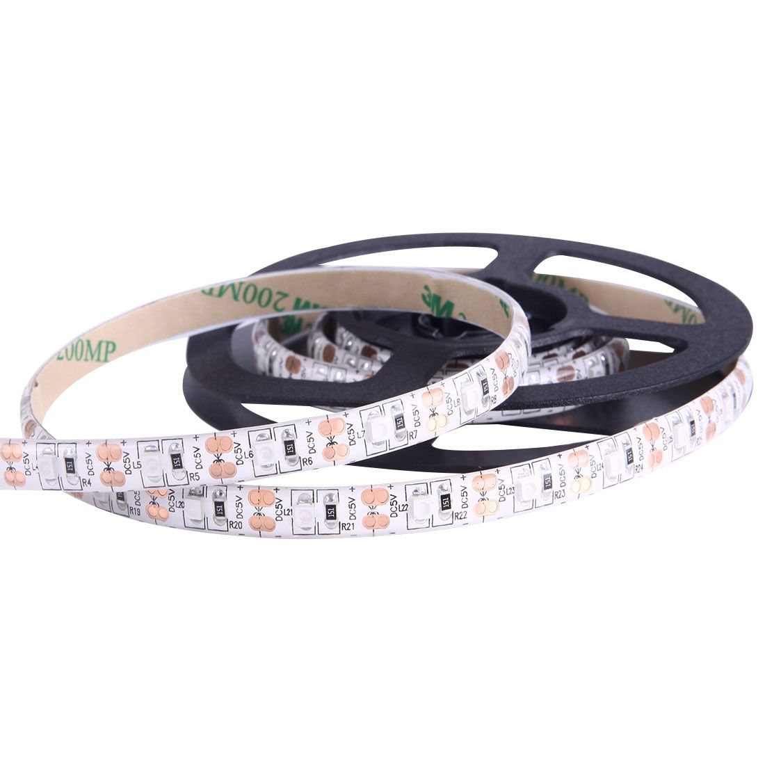 1m USB TV Epoxy Rope Light, 4.8W 60 LEDs SMD 3528 White Board With 50cm USB Interface Cable, DC 5V(Blue Light)