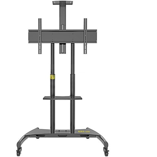 Klc-190 Floor Tv Display Stand With Mount + Shelf Rolling Tv Cart 55"-80"
