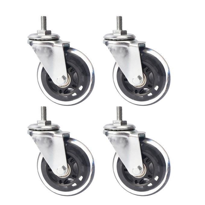 MagiDeal 4 Pieces 3in Roller Skating Caster Wheel Replacement For