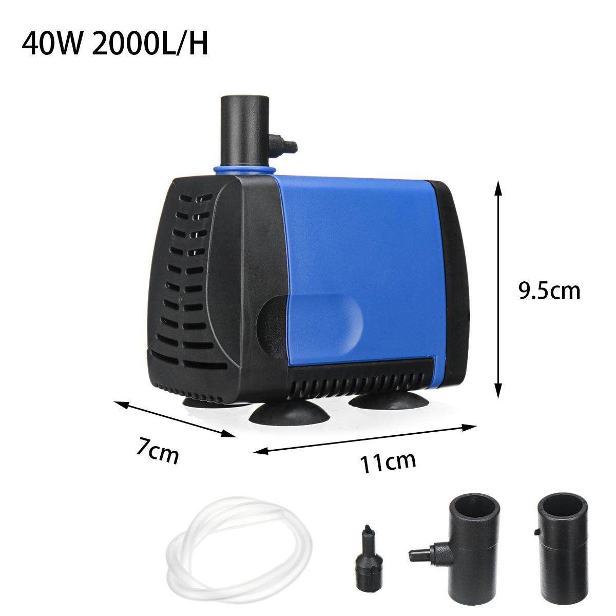 40W 2000L/H Submersible Water Pump Fish Tank Aquarium Pond Fountain Spout Feature Pump