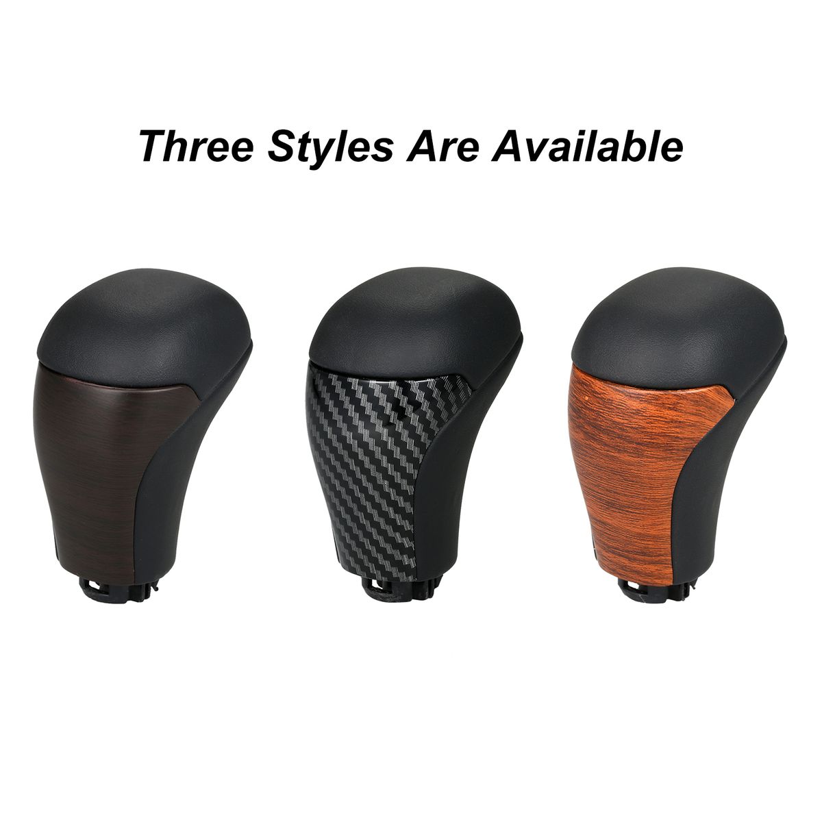 Automatic Shift Knob, Black Wood Grain Car Gear Shift Knot