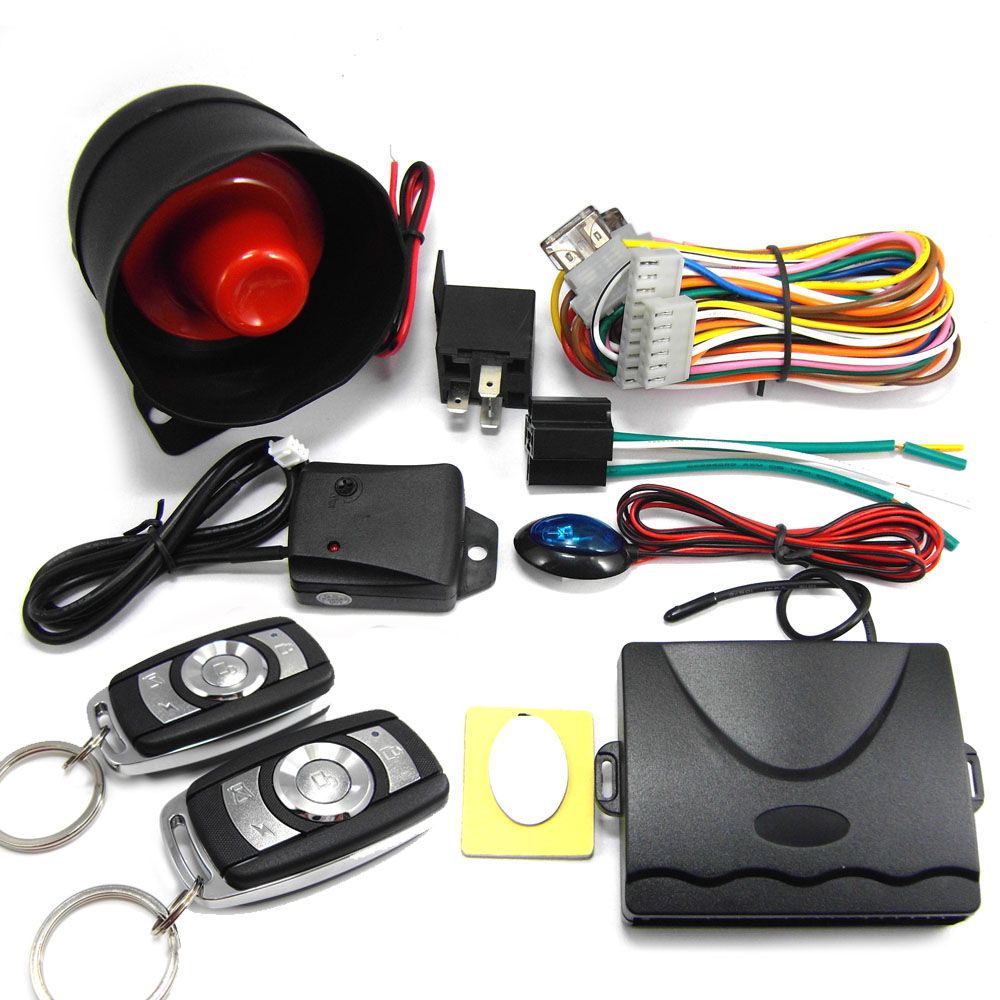 One Way Car Alarm System PKE Keyless Entry Central Lock Kit
