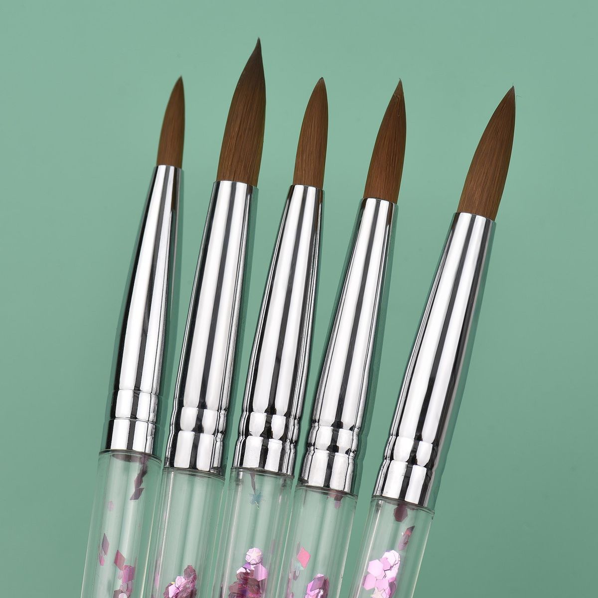 5PCS Nail Art Pen Set UV Nail Brush Acrylic Nail Brushes Nail Art Drawing Painting Brush 3D Carving Pen Nail Art Tools