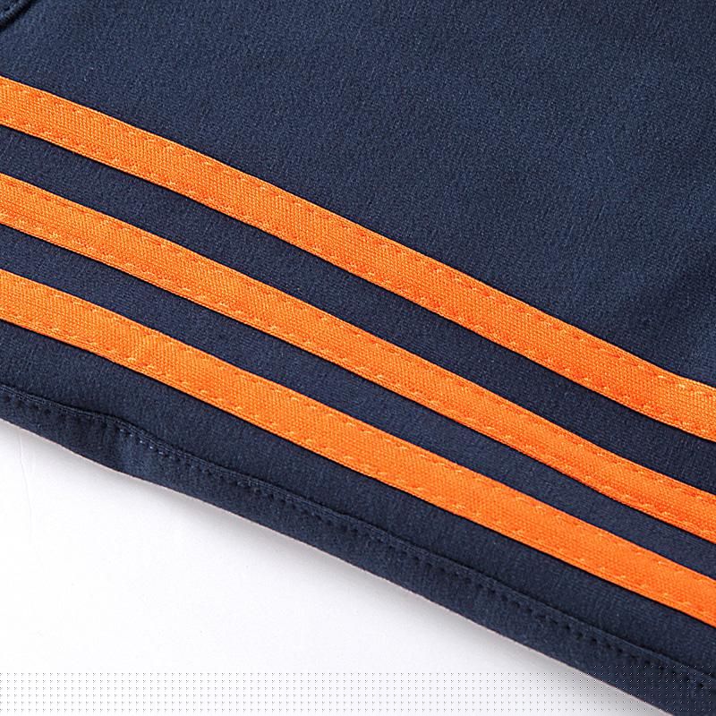 Informal cotton pants for men Sportswear tight for gym Striped Bodybuilding autumn
