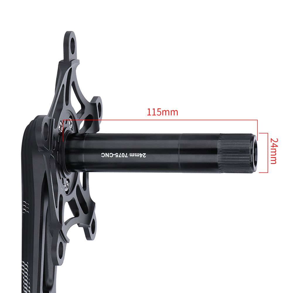 Bike Crank Arm Set For Folding Bicycle 170mm 130BCD 5 Bolts