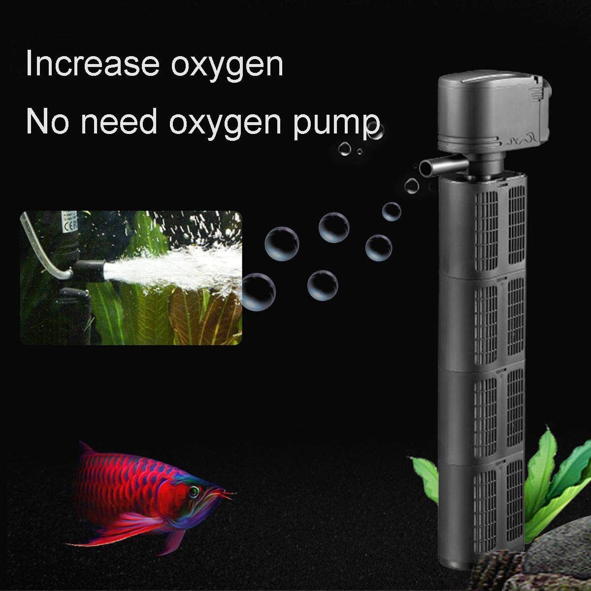 3 In 1 Aquarium Filter Pump Submersible Fish Tank Oxygen Water Purifier 1000 L/H HX-1180F2
