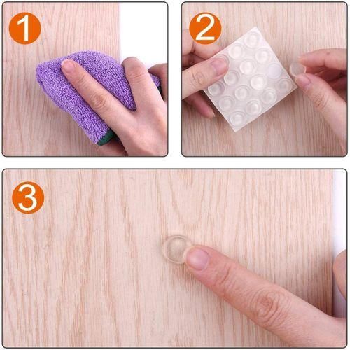 100 Capsules Self-Adhesive Rubber Furniture Per