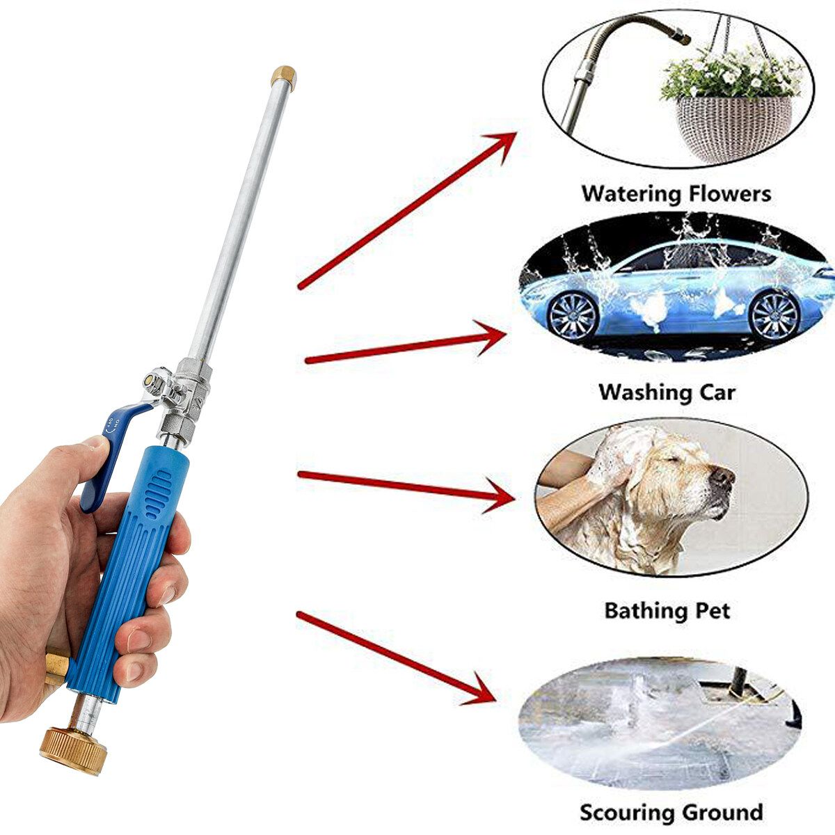 Electric Cordless High Car Washer Garden Watering Water Sprayer Jet
