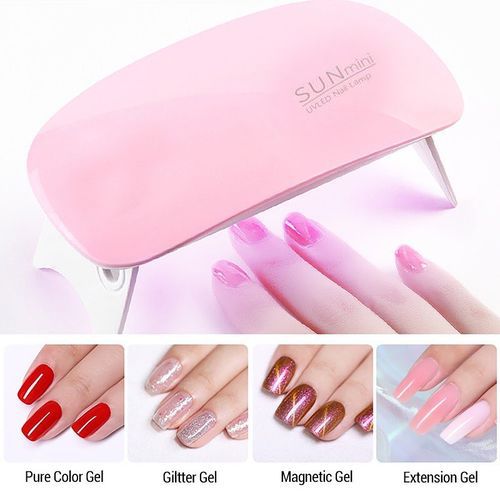 6W MINI UV LAMP NAIL GEL DRIER WITH FREE NAIL POLISH
