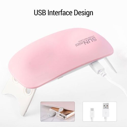 6W MINI UV LAMP NAIL GEL DRIER WITH FREE NAIL POLISH