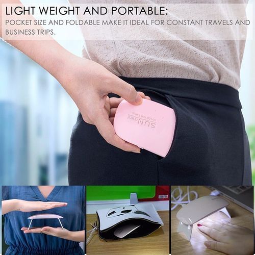 6W MINI UV LAMP NAIL GEL DRIER WITH FREE NAIL POLISH