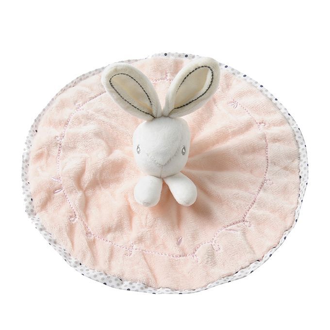 Baby Bunny  Blanket Plush Comforter Sleep Stuffed Toy Pink