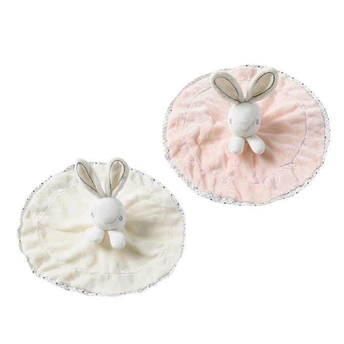 Baby Bunny  Blanket Plush Comforter Sleep Stuffed Toy Pink