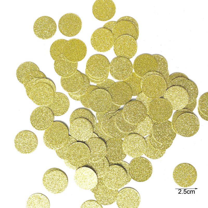 100 Pieces Rose Gold Crowns Paper Confetti For Theme Party Baby-dots Gold