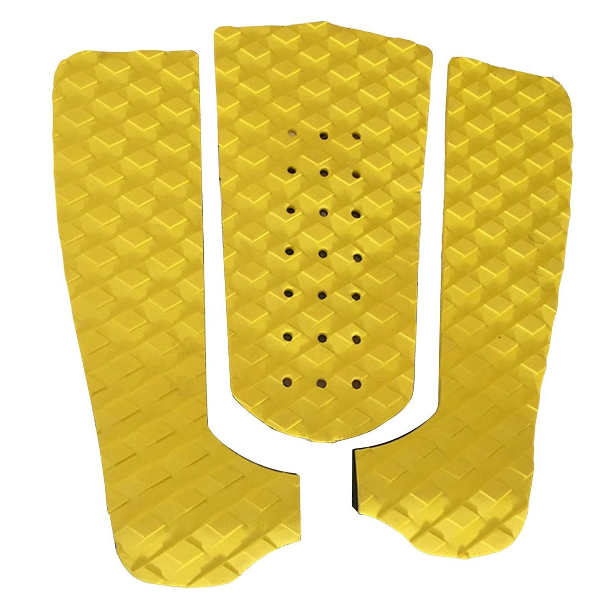 3PcsSet Surfing Board Pads Non-slip Surfing Board Cushions Yellow