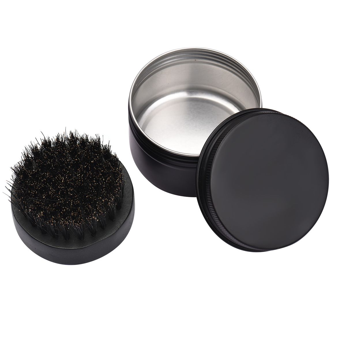 Men's Wood Beard Brush Small Round Beard Comb Brush For Men