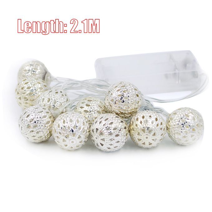 Decorative String Lights 20 LED Metal Ball Light For Christm