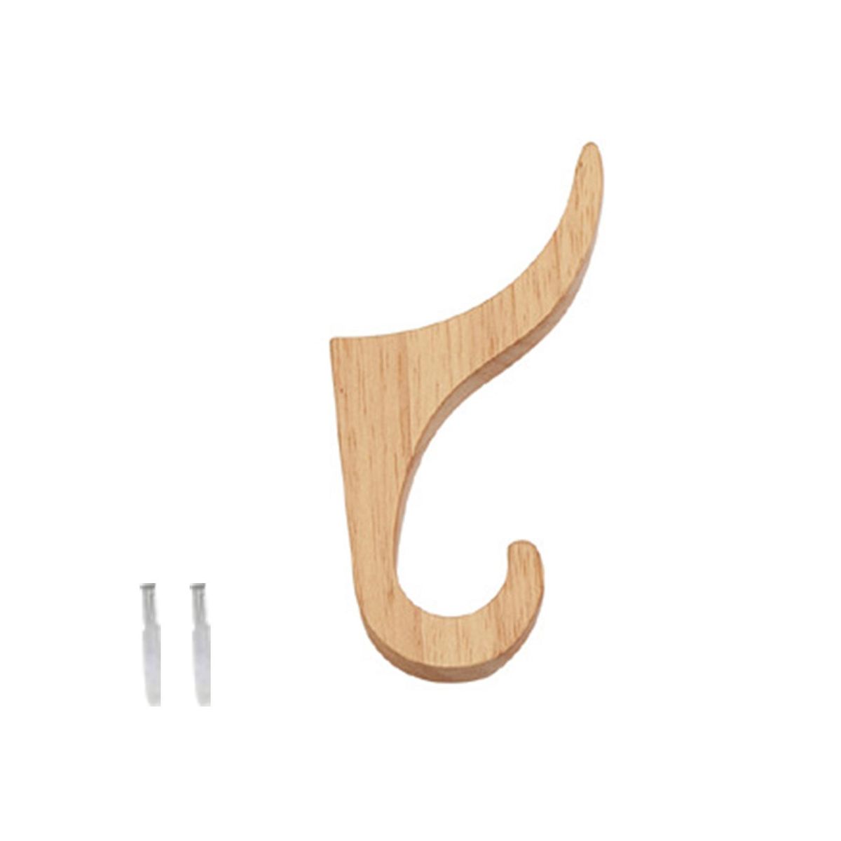Wooden Hook Wood Coat Rack Door Hanger Khaki
