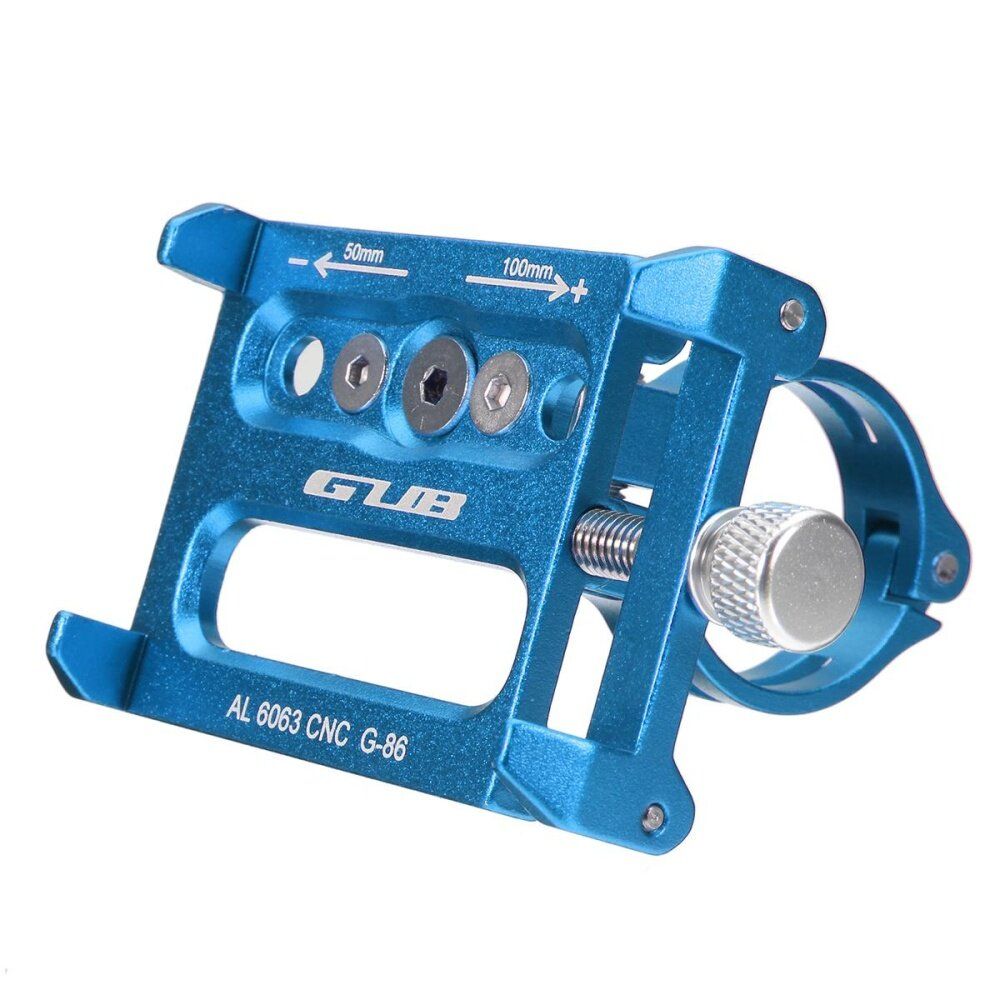 Solid Metal Bike Bicycle Motorcycle Handle Phone Mount Holder For CellPhone GPS Blue (blue)