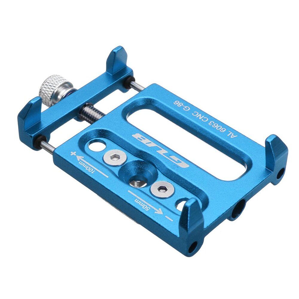 Solid Metal Bike Bicycle Motorcycle Handle Phone Mount Holder For CellPhone GPS Blue (blue)