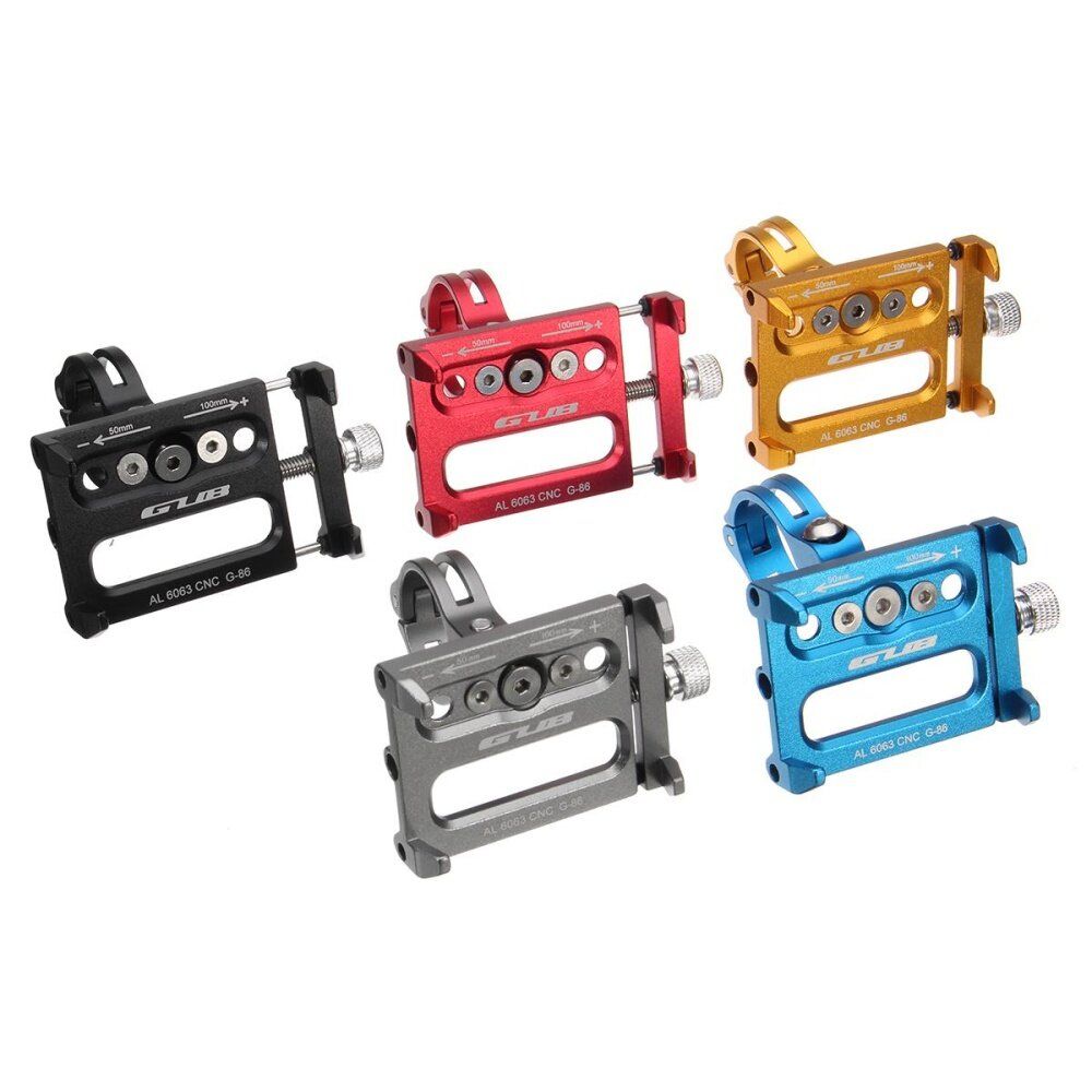Solid Metal Bike Bicycle Motorcycle Handle Phone Mount Holder For CellPhone GPS Blue (blue)
