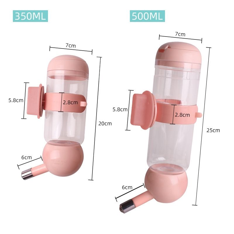 Pet Drinking Fountain Pet Waterer , Specification: 500ml (Pink)