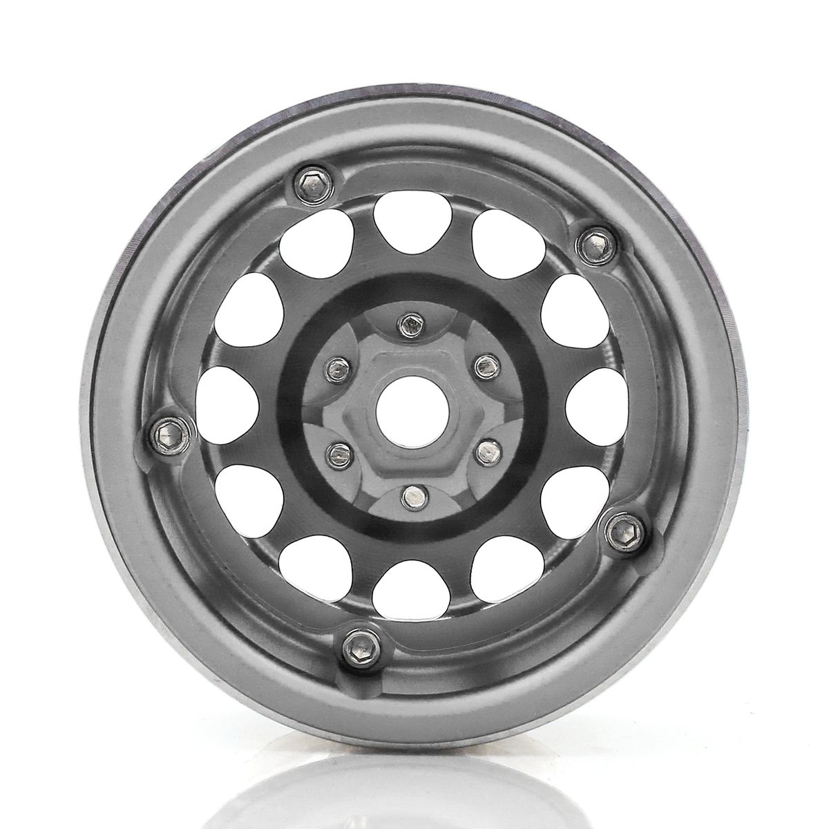 Aluminum Alloy Wheel Rim Beadlock Silvery Wheel Rims Hub
