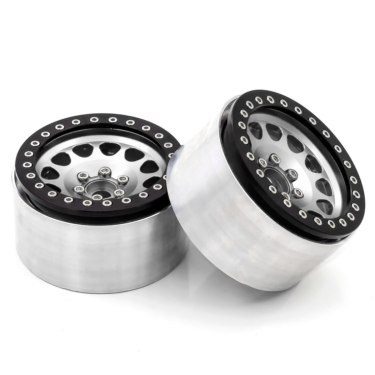 Aluminum Alloy Wheel Rim Beadlock Silvery Wheel Rims Hub