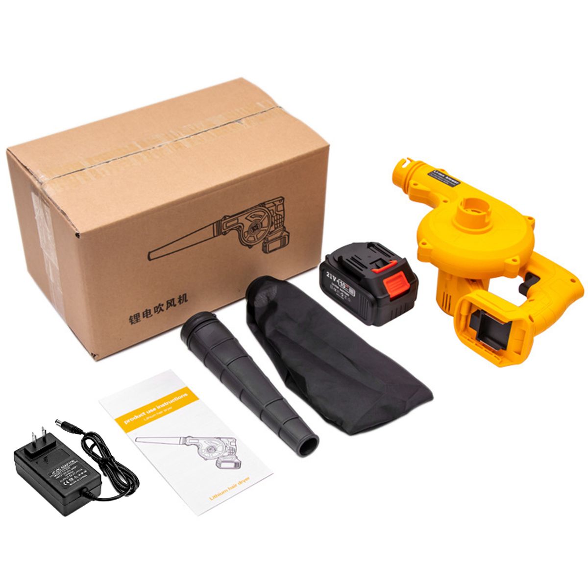 21V Rechargeable Lithium Electric Blower 3000mAh Lithium