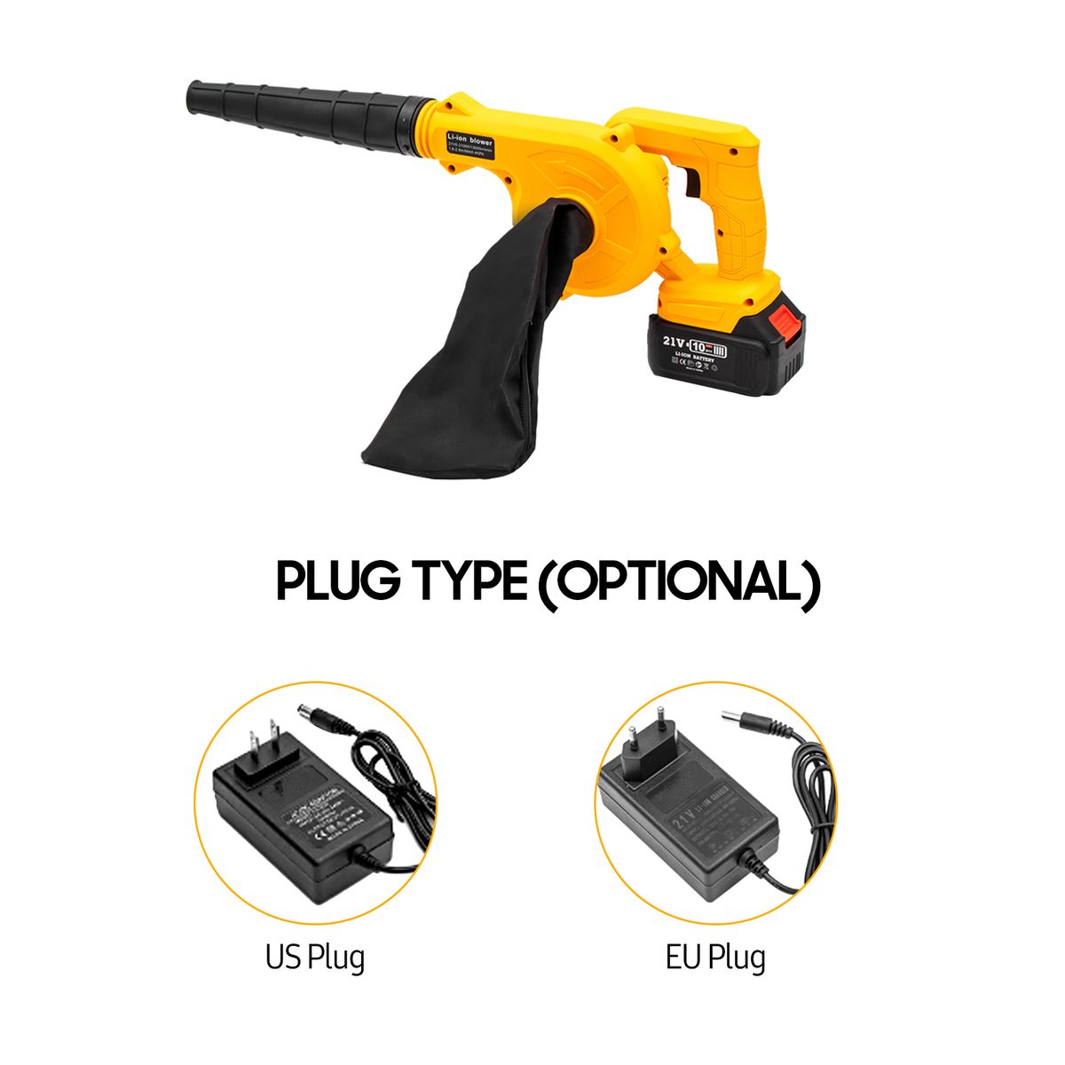 21V Rechargeable Lithium Electric Blower 3000mAh Lithium