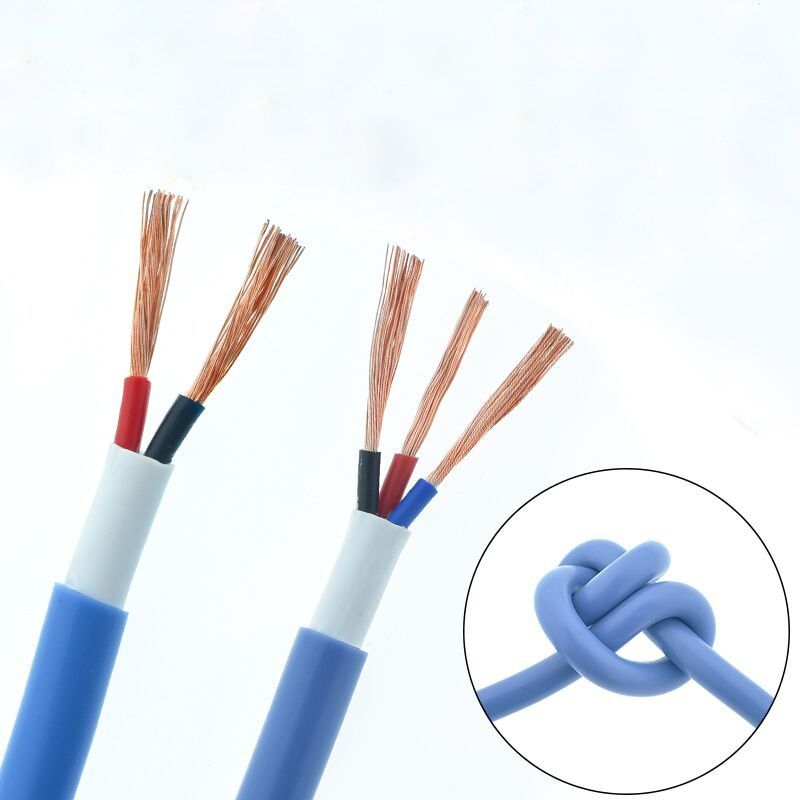 RVV Copper Wire 2 Core 3 Core Meter Wire Waterproof Soft Cable Line 1 1.5 2.5mm Sheathed Power Cord