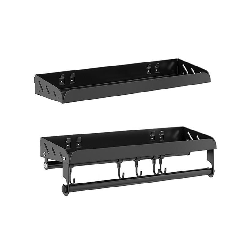2pcs Kitchen Spice Racks Stainless Steel Spice Rack With Hoo